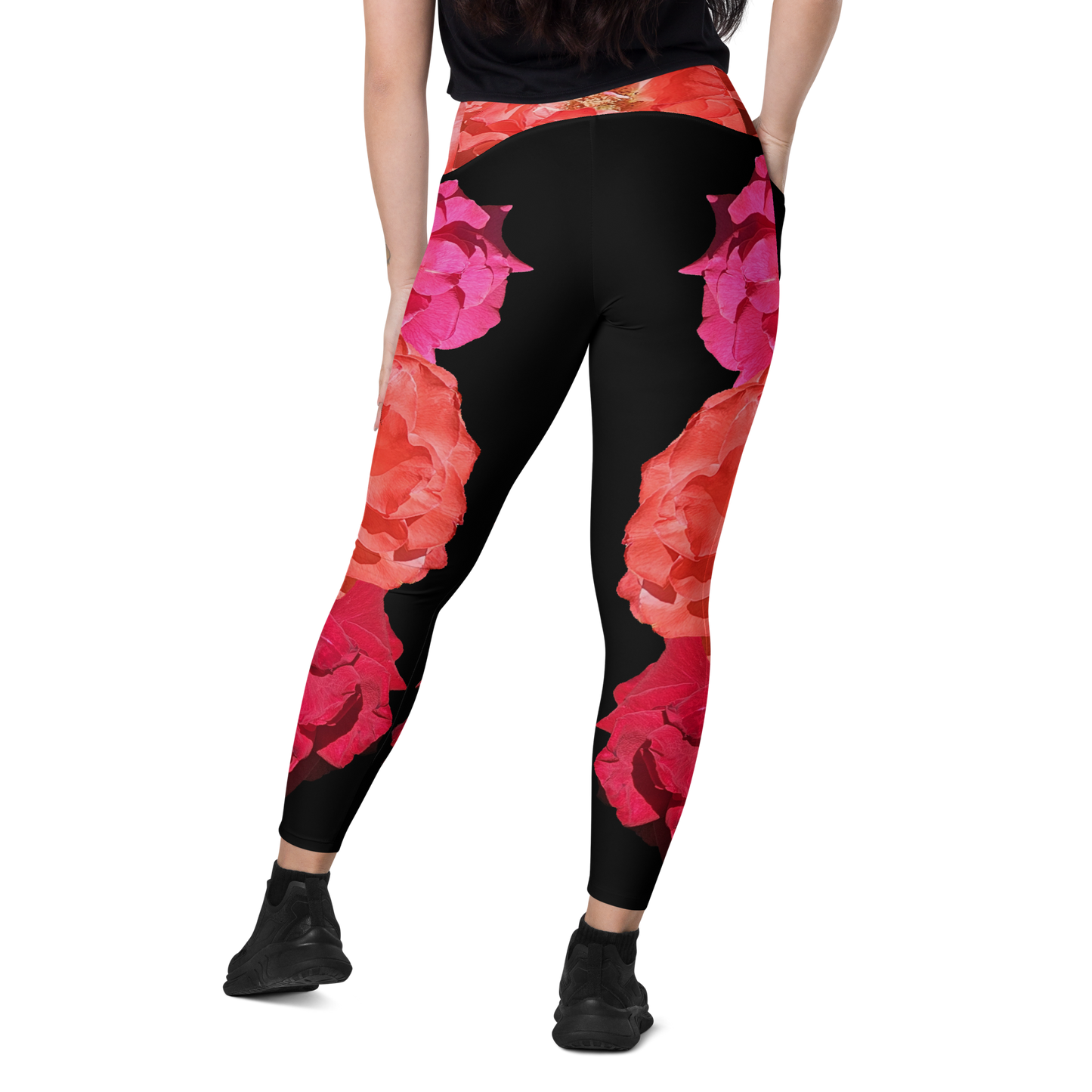 Modesta Rose Crossover leggings with pockets