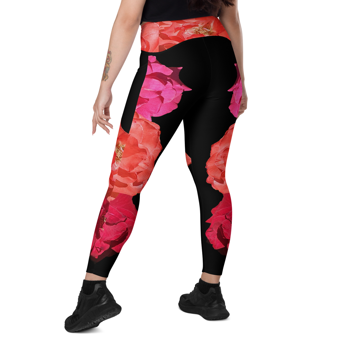 Modesta Rose Crossover leggings with pockets