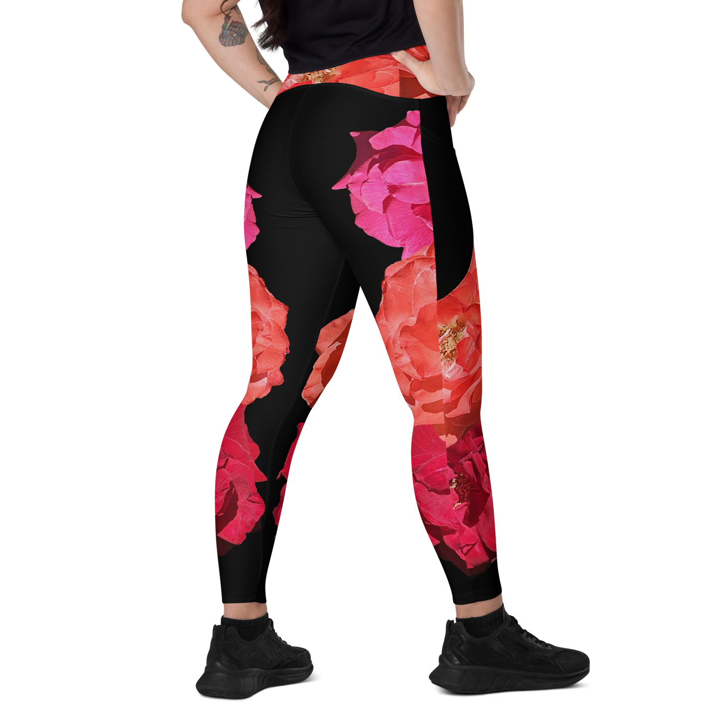 Modesta Rose Crossover leggings with pockets
