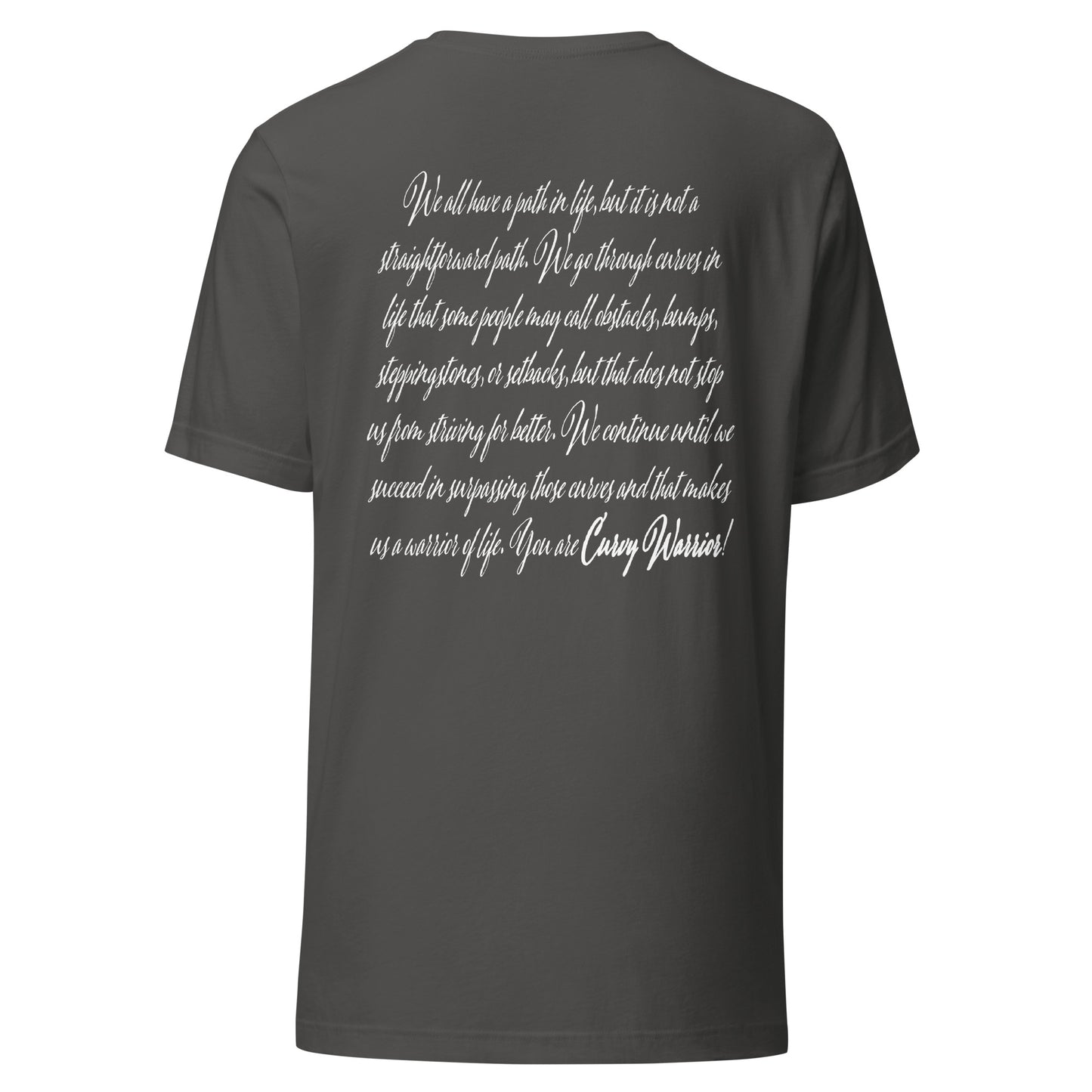 Curvy Warrior Meaning Unisex t-shirt
