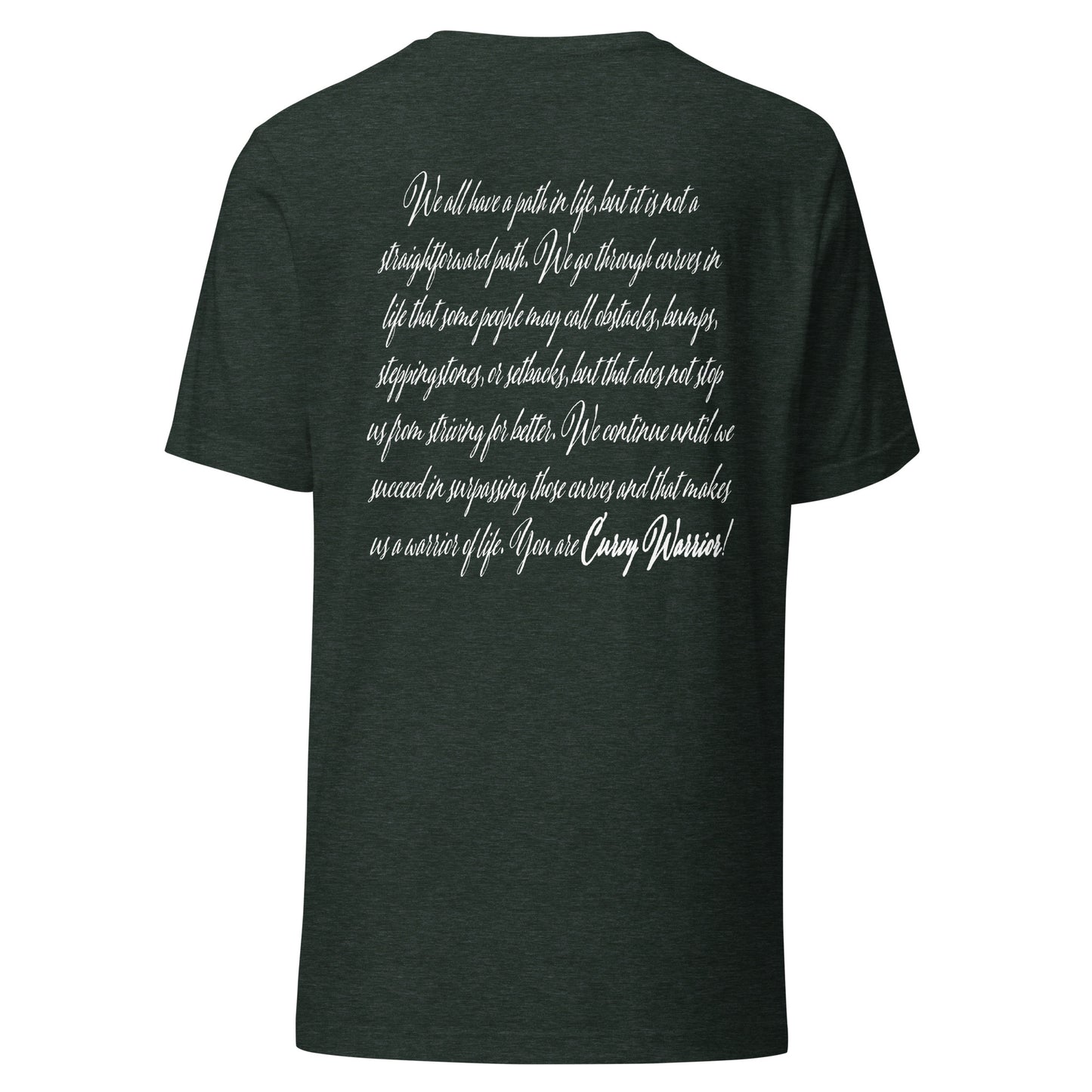 Curvy Warrior Meaning Unisex t-shirt