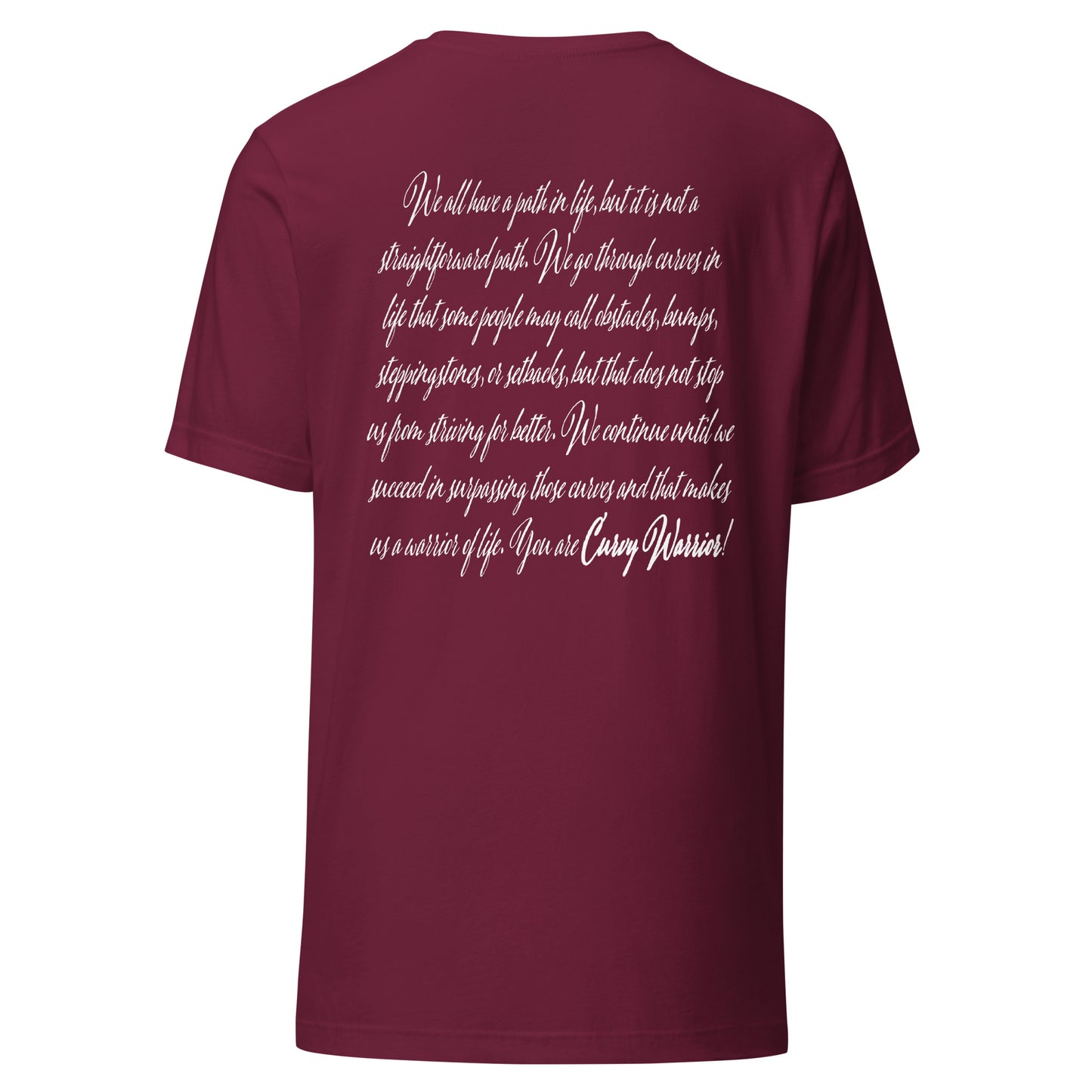 Curvy Warrior Meaning Unisex t-shirt