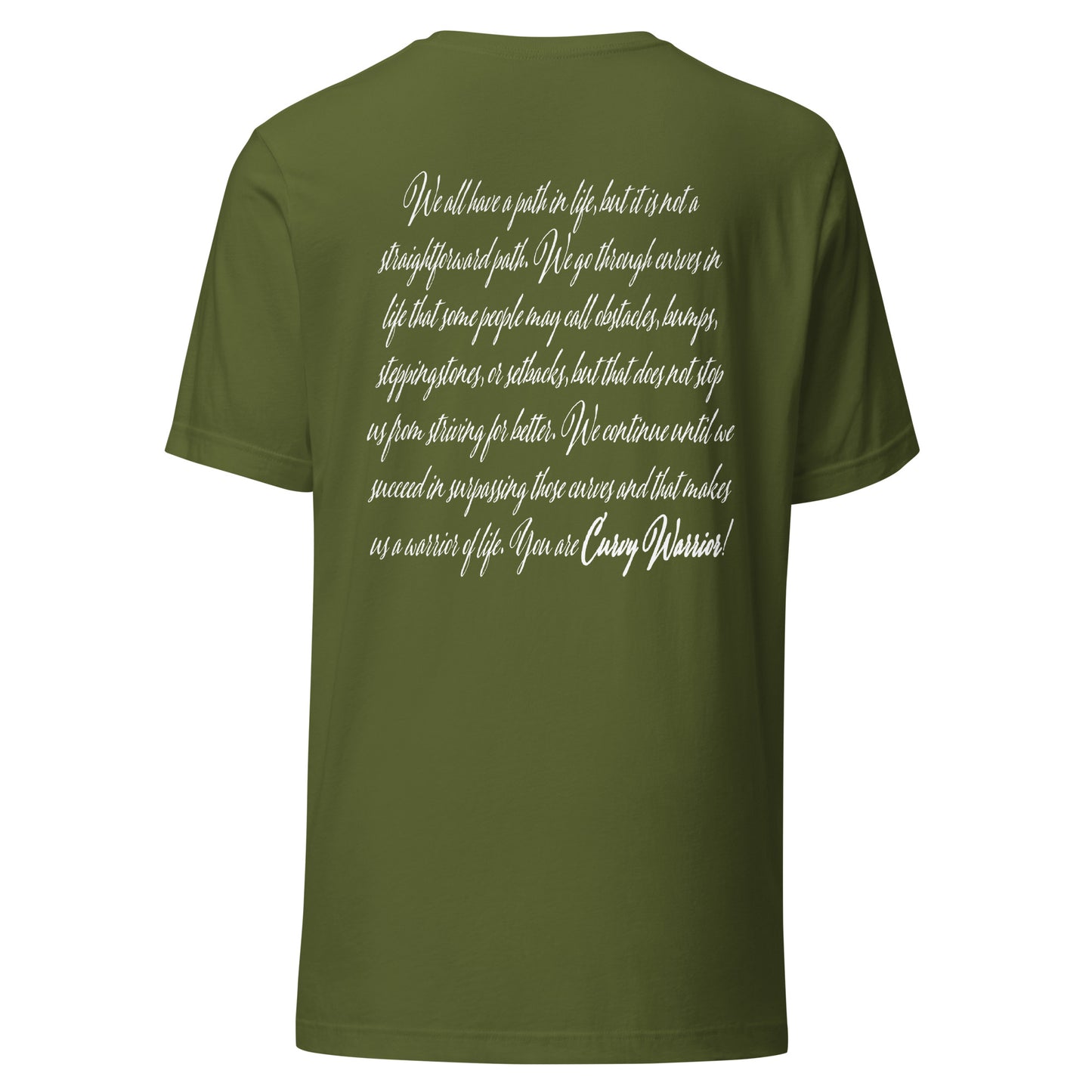 Curvy Warrior Meaning Unisex t-shirt