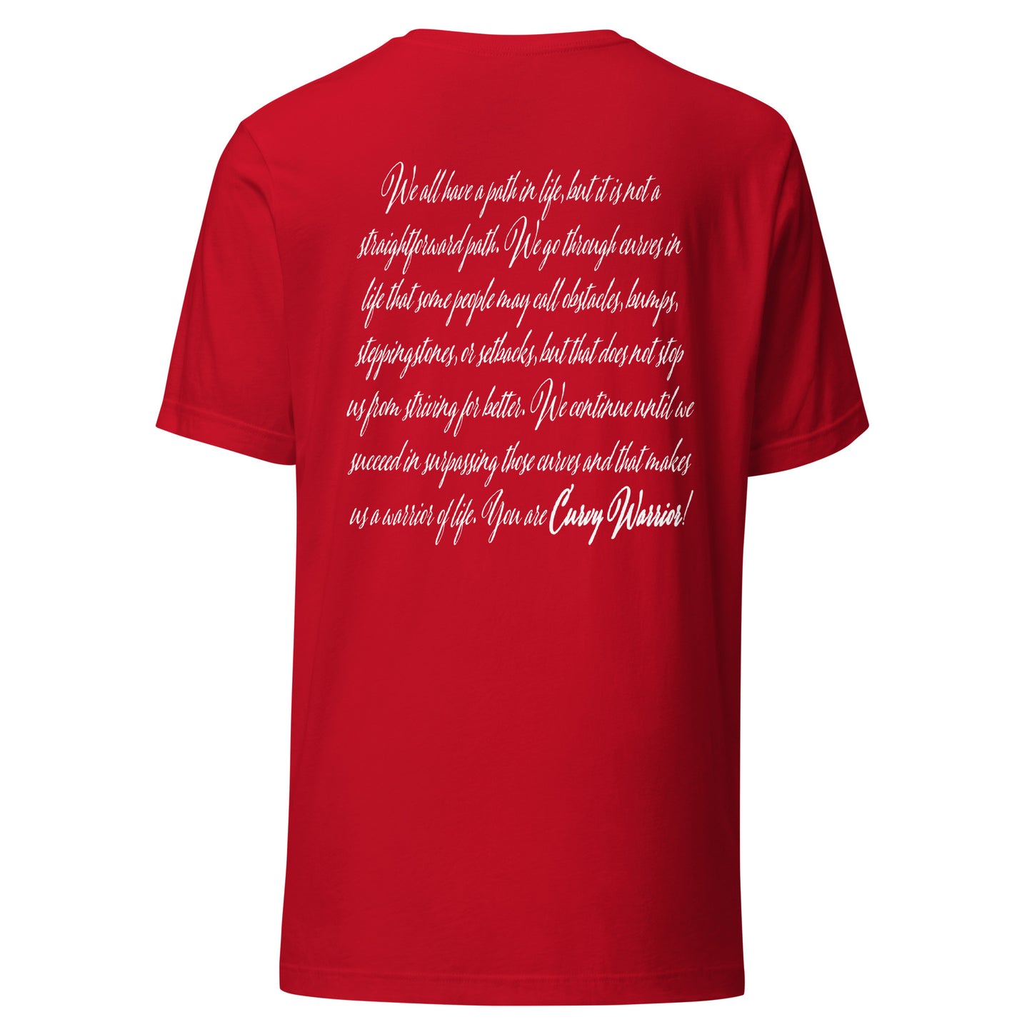 Curvy Warrior Meaning Unisex t-shirt