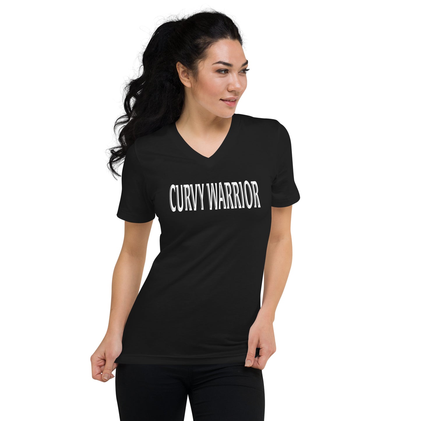 Curvy Warrior Unisex V-Neck T-Shirt